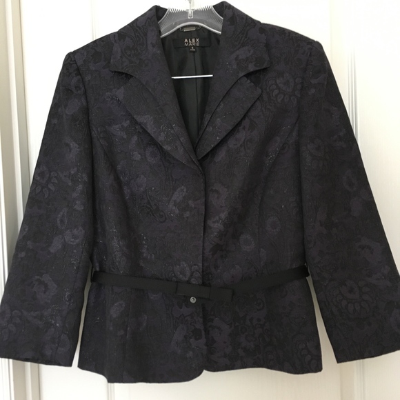 2pc Womens Suit ALEX MARIE professional skirt jacket Set 4, 8 NEW - Picture 5 of 7